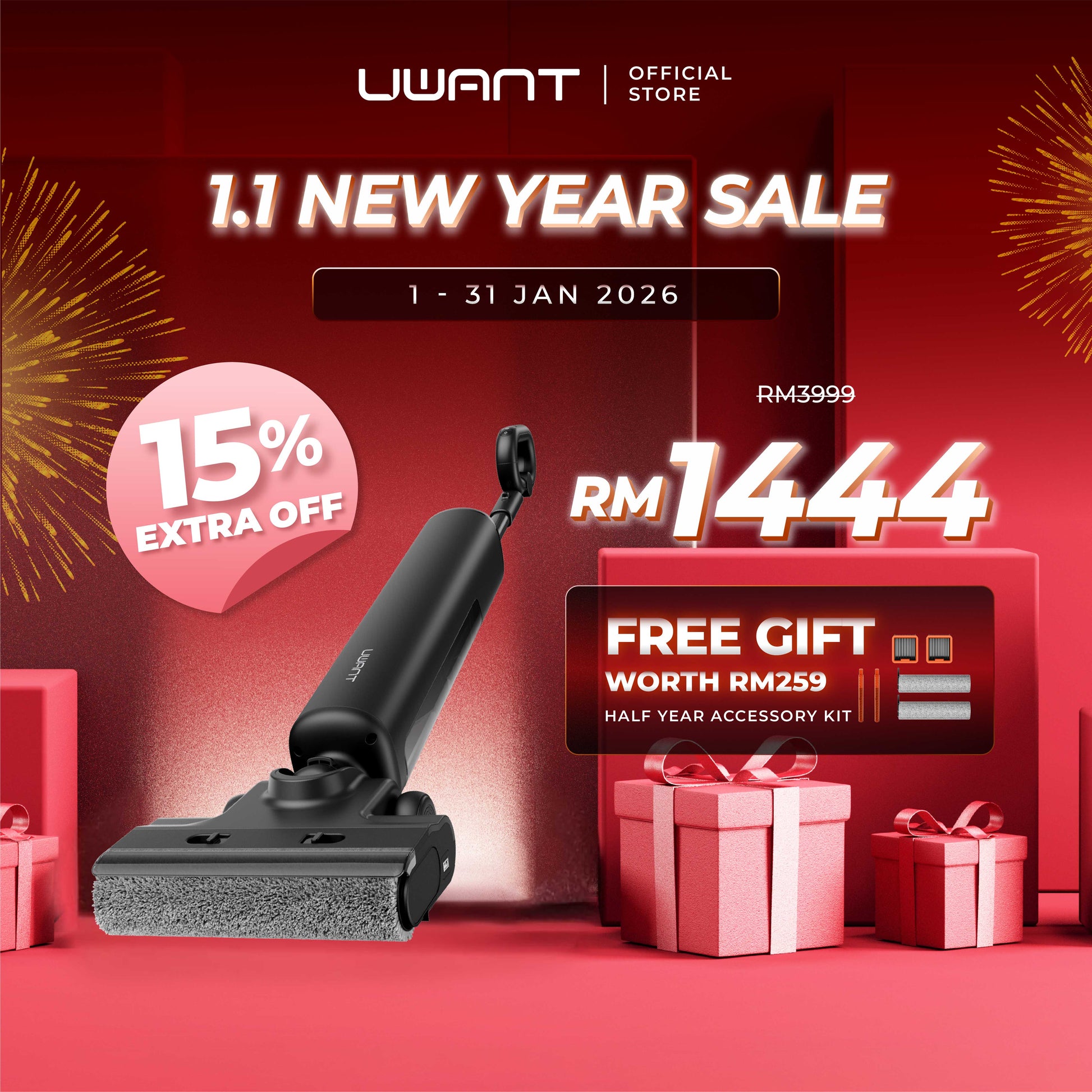 UWANT D600 Wet Dry Vacuum Uwant-my