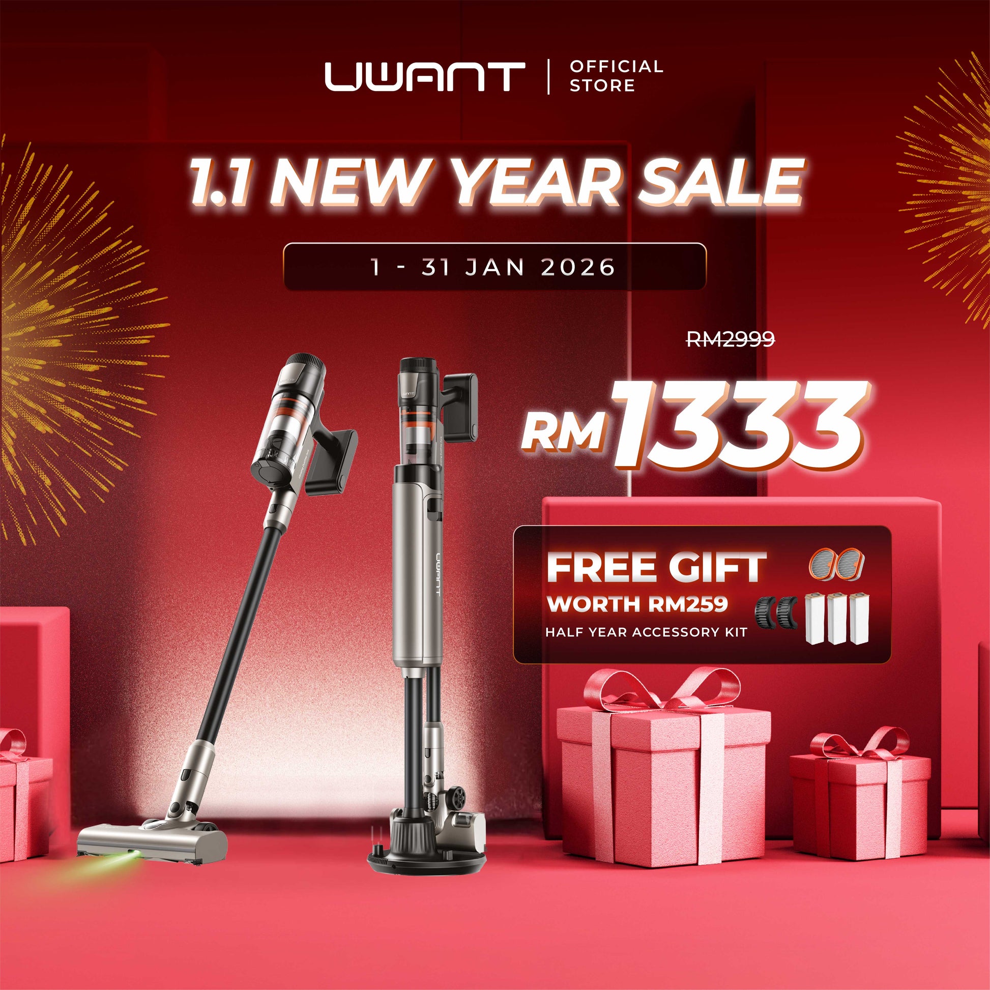 Uwant V600 Cordless Station Vacuum Cleaner Uwant-my