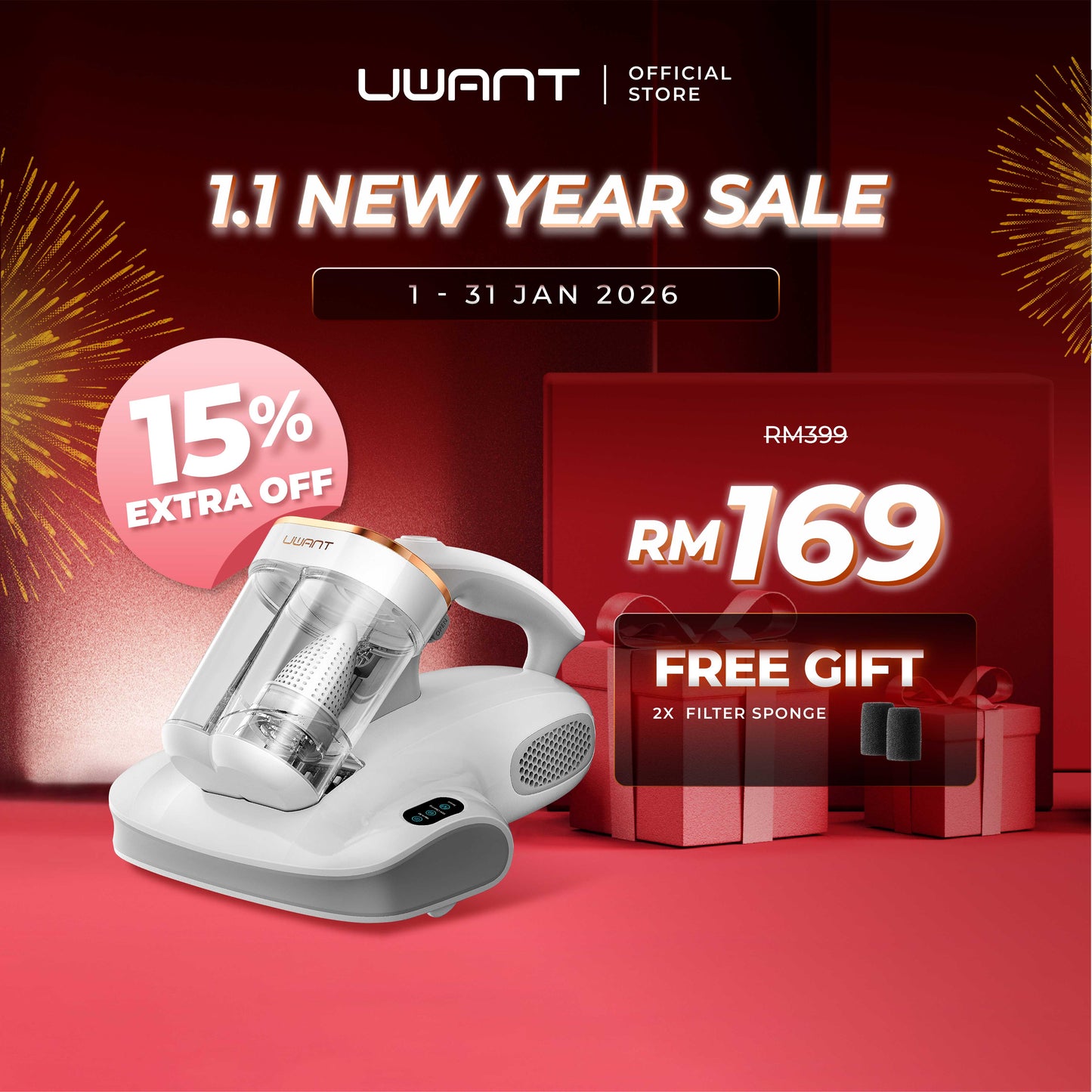 UWANT M400 Dust Mite Vacuum Cleaner Uwant-my