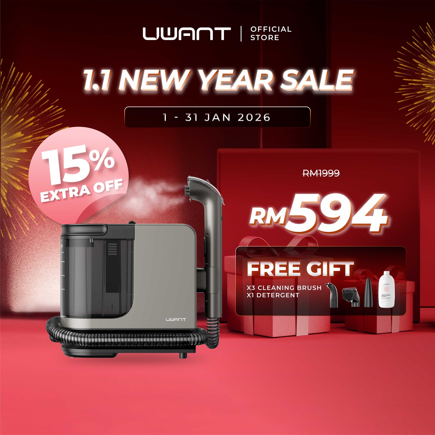 Uwant Y200s Fabric Steam Cleaner Uwant-my