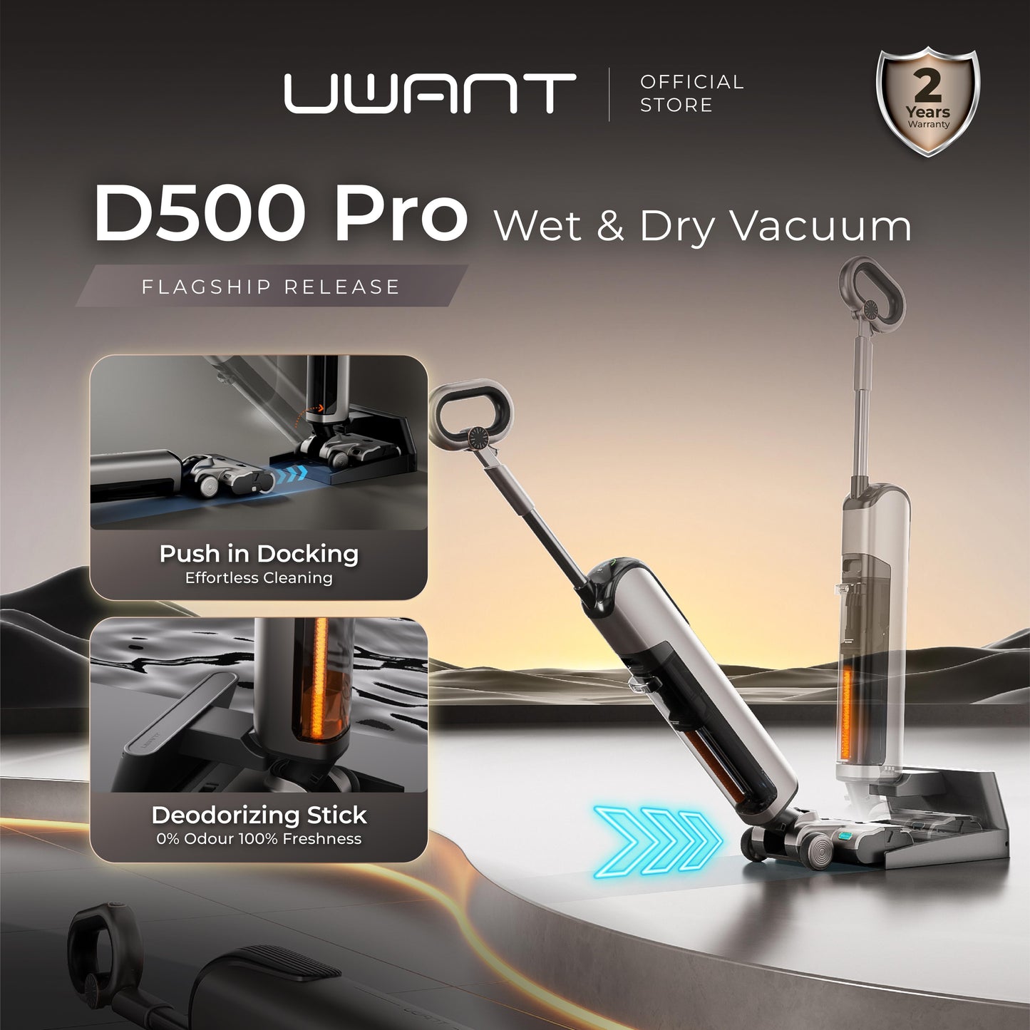 Uwant D500 Pro Push-in Wet Dry Vacuum