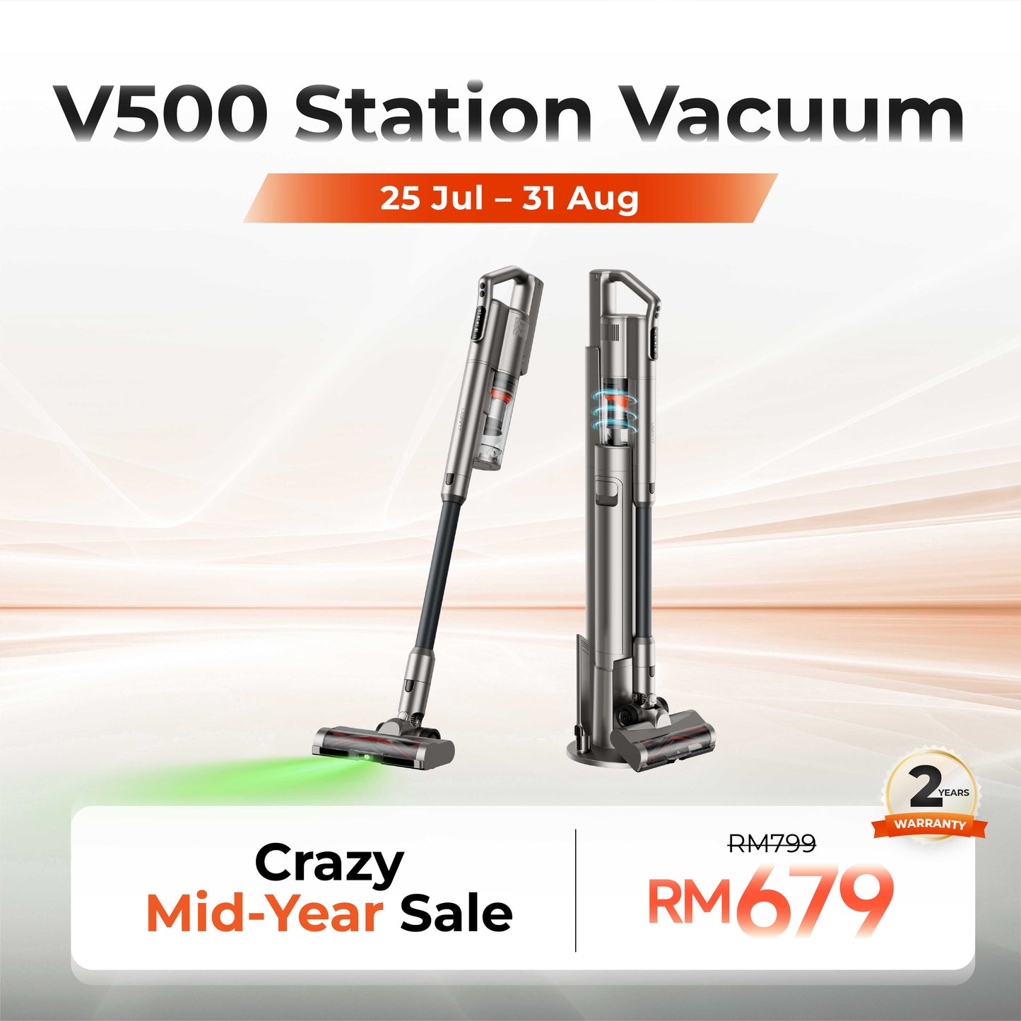 Uwant V500 Cordless Station Vacuum Cleaner