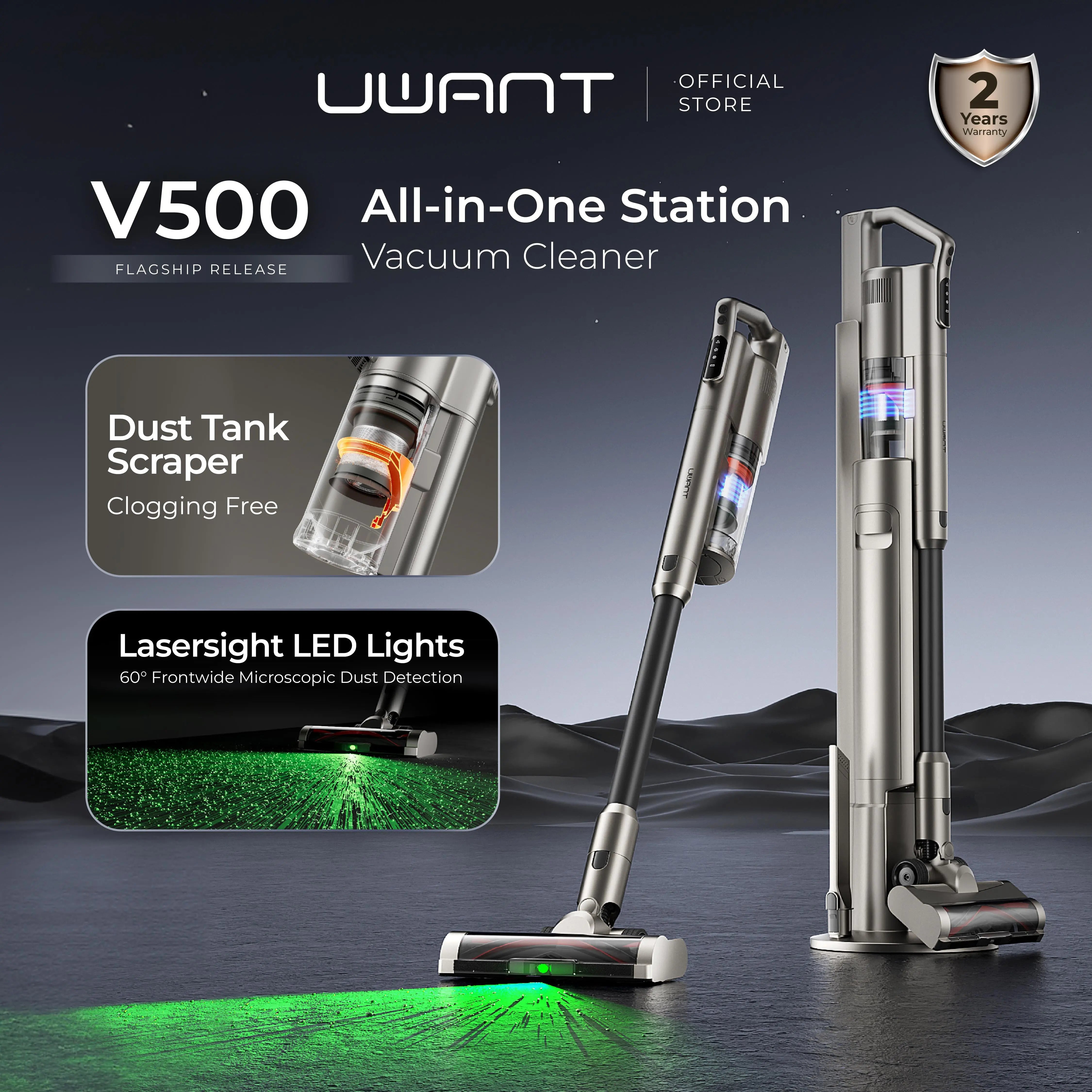 Uwant V500 Cordless Station Vacuum Cleaner – Uwant-my